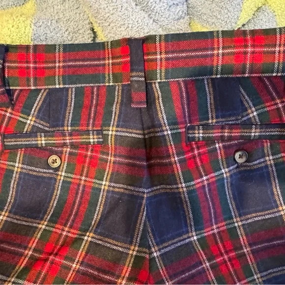 Janie & Jack Plaid Christmas Dressy Toddler Boys Adjustable Trousers 18-24 Mos - Picture 13 of 15